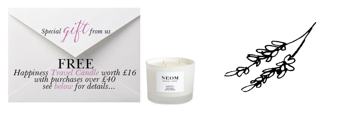 FREE CANDLE ON ALL ORDERS OVER £40